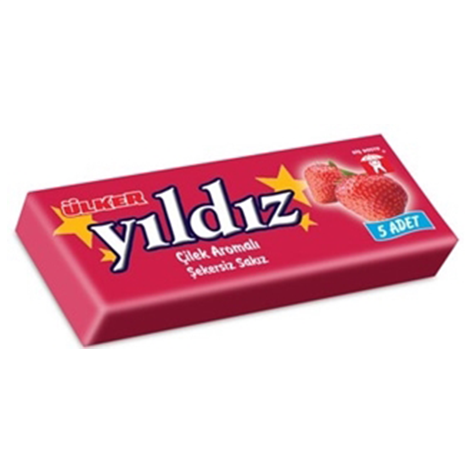 Ülker Yıldız Çilek Şekersiz 5Adet 7g